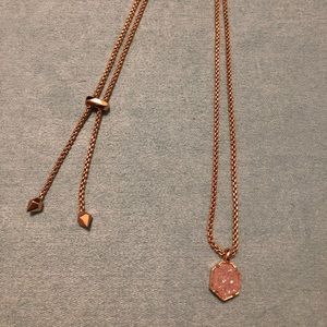 Kendra Scott Rose Gold Teo Necklace